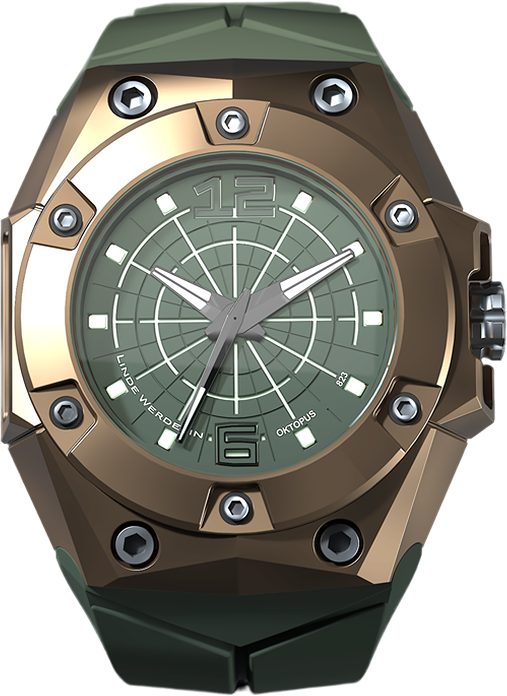 LindeWerdelin oktopus III homepage bronze watch