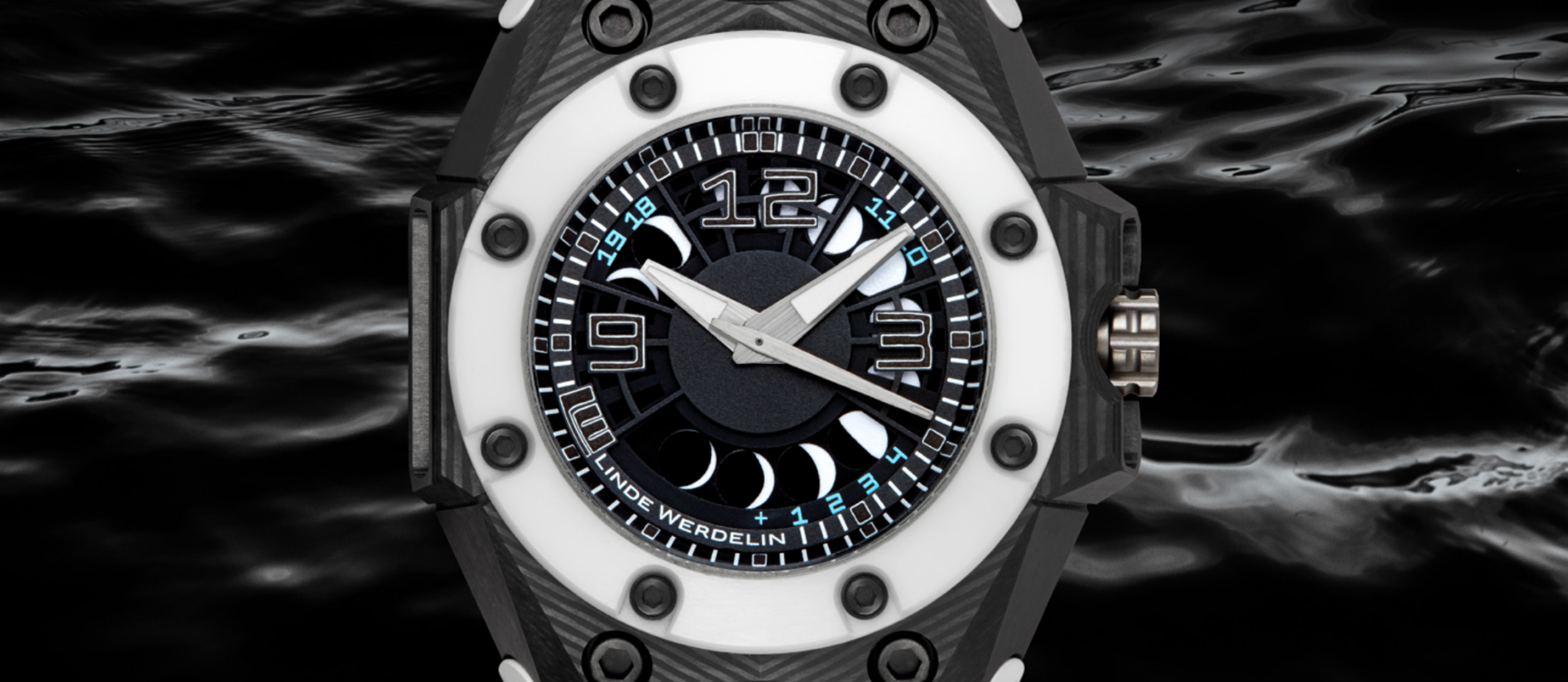 LW oktopus moon 3DTP white black ink