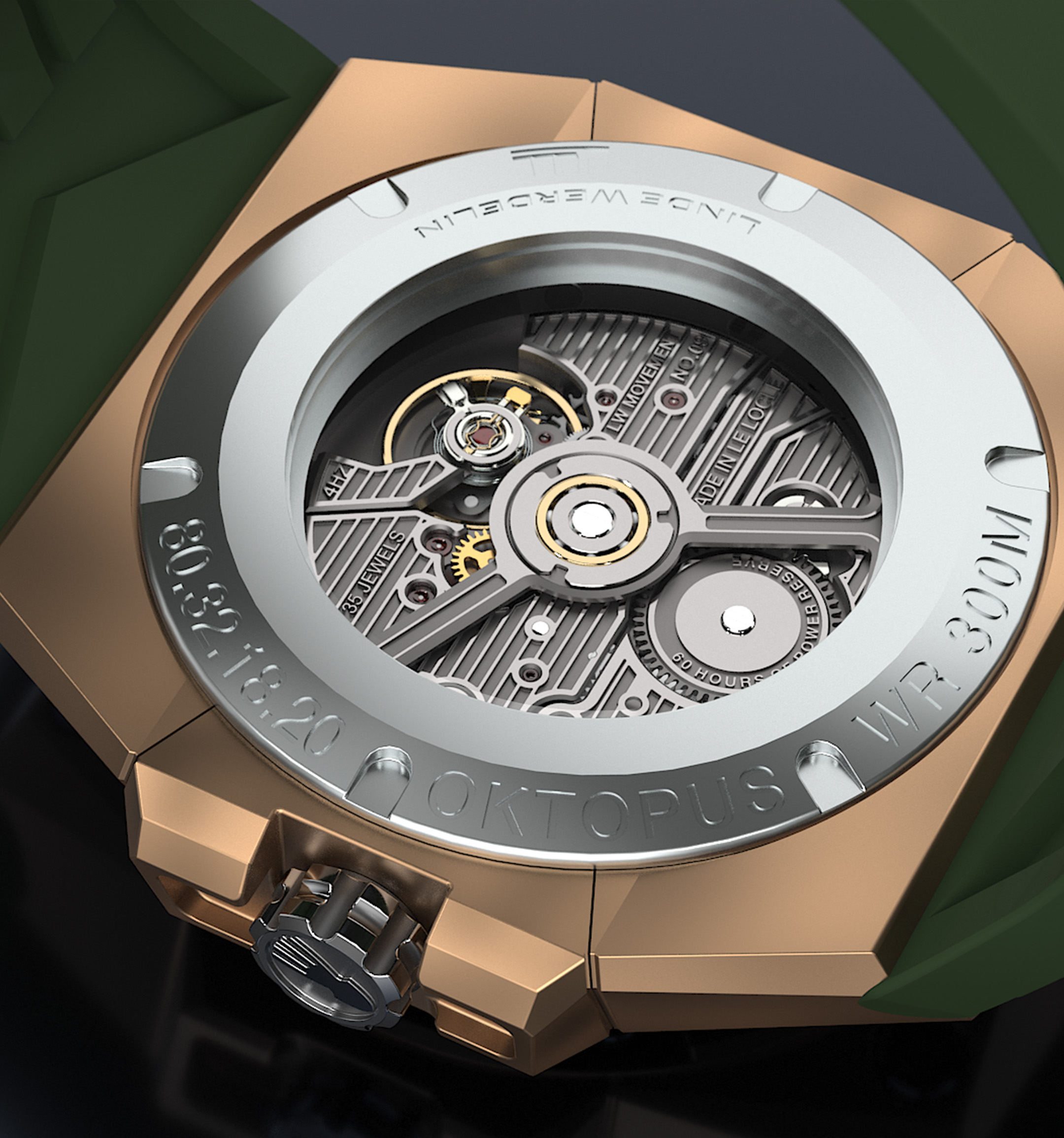 LindeWerdelin oktopus III bronze soldat gallery back