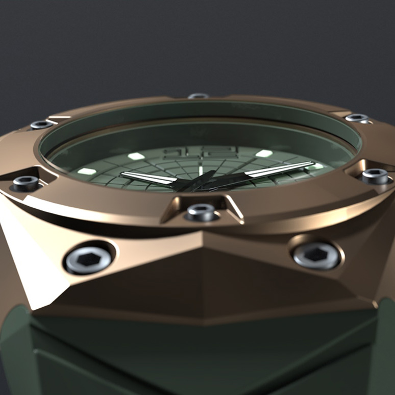 LindeWerdelin oktopus III bronze soldat 3 trio bezel